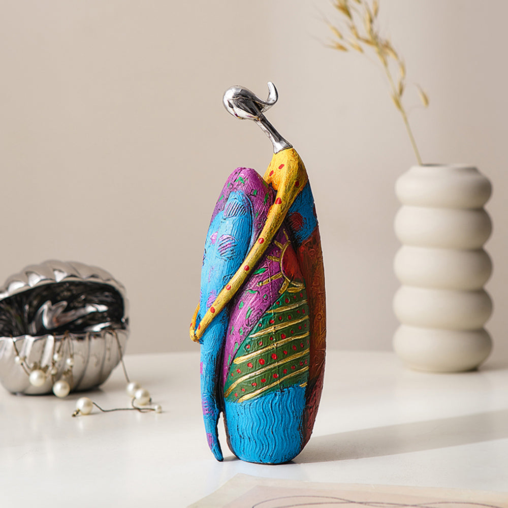 Nordic Style Ornamental Colorful Abstract Woman Figure 3