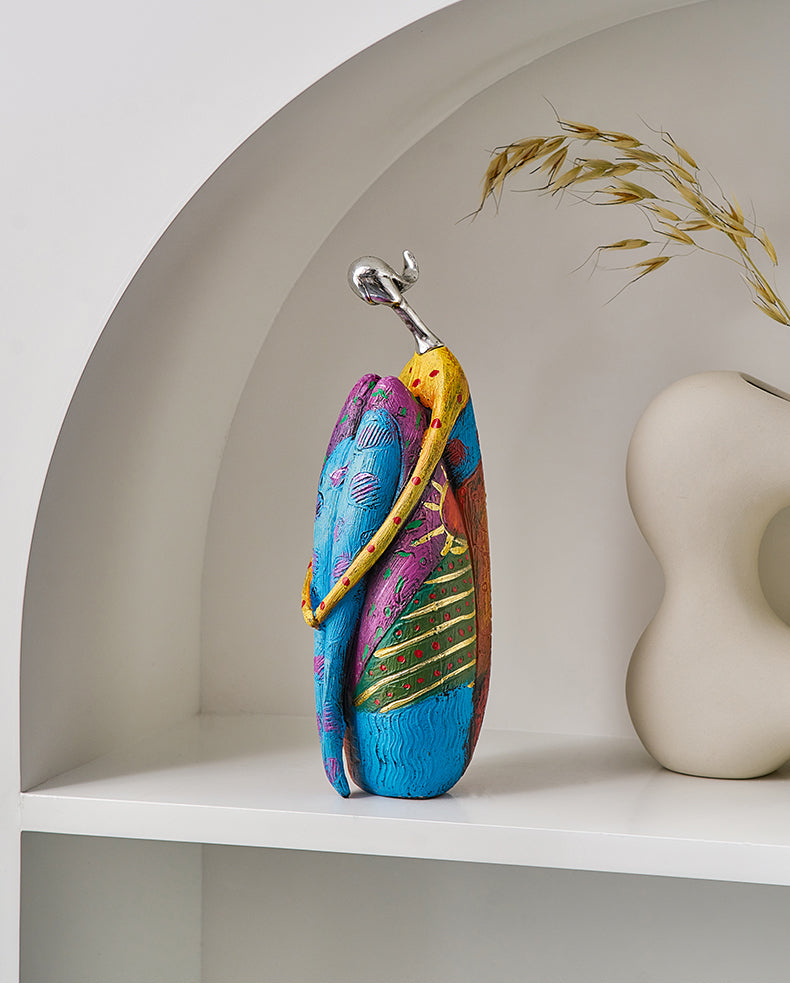Nordic Style Ornamental Colorful Abstract Woman Figure 3